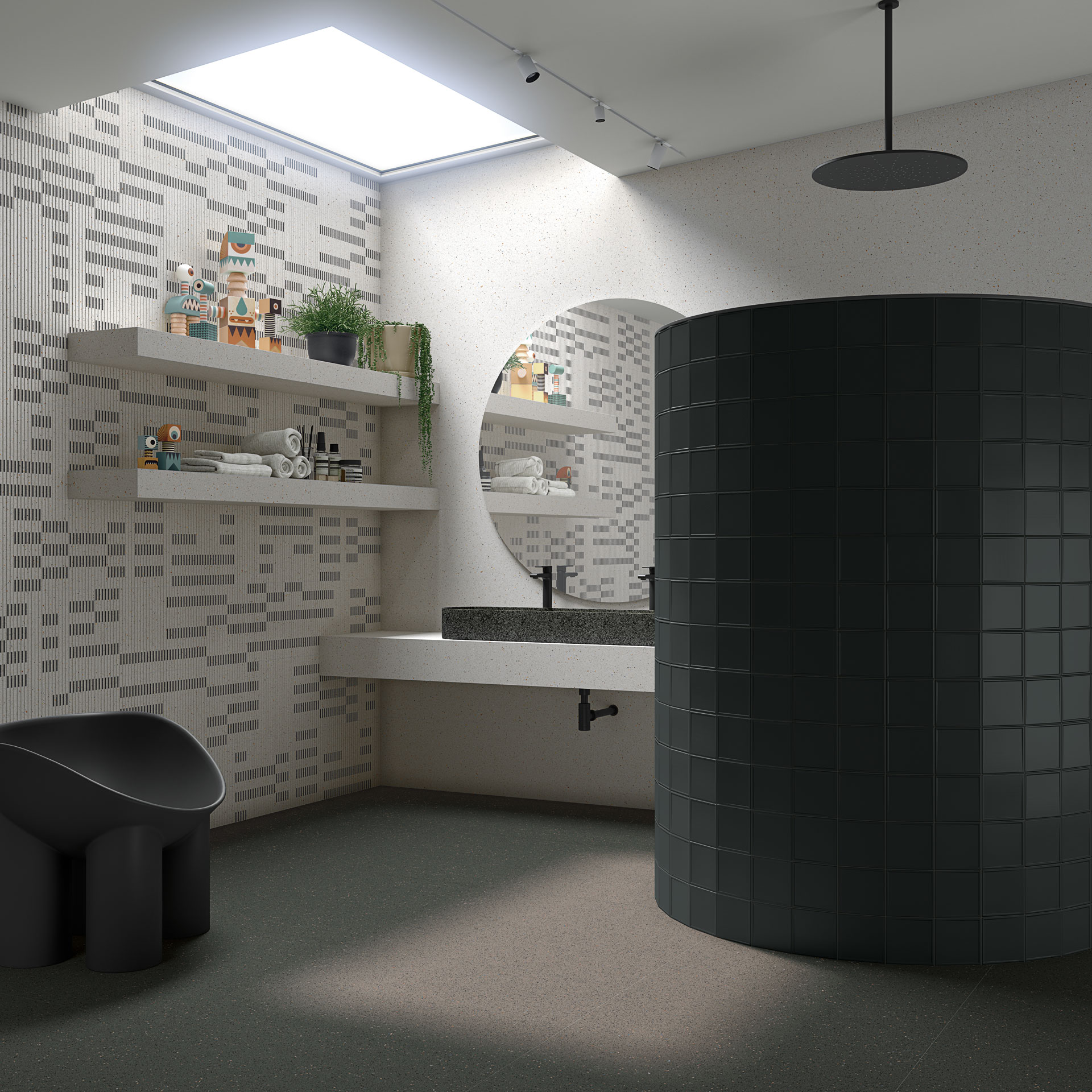 Floor tiles porcelain terrazzo effect - VIVES Ceramica tiles 120X120 Micra