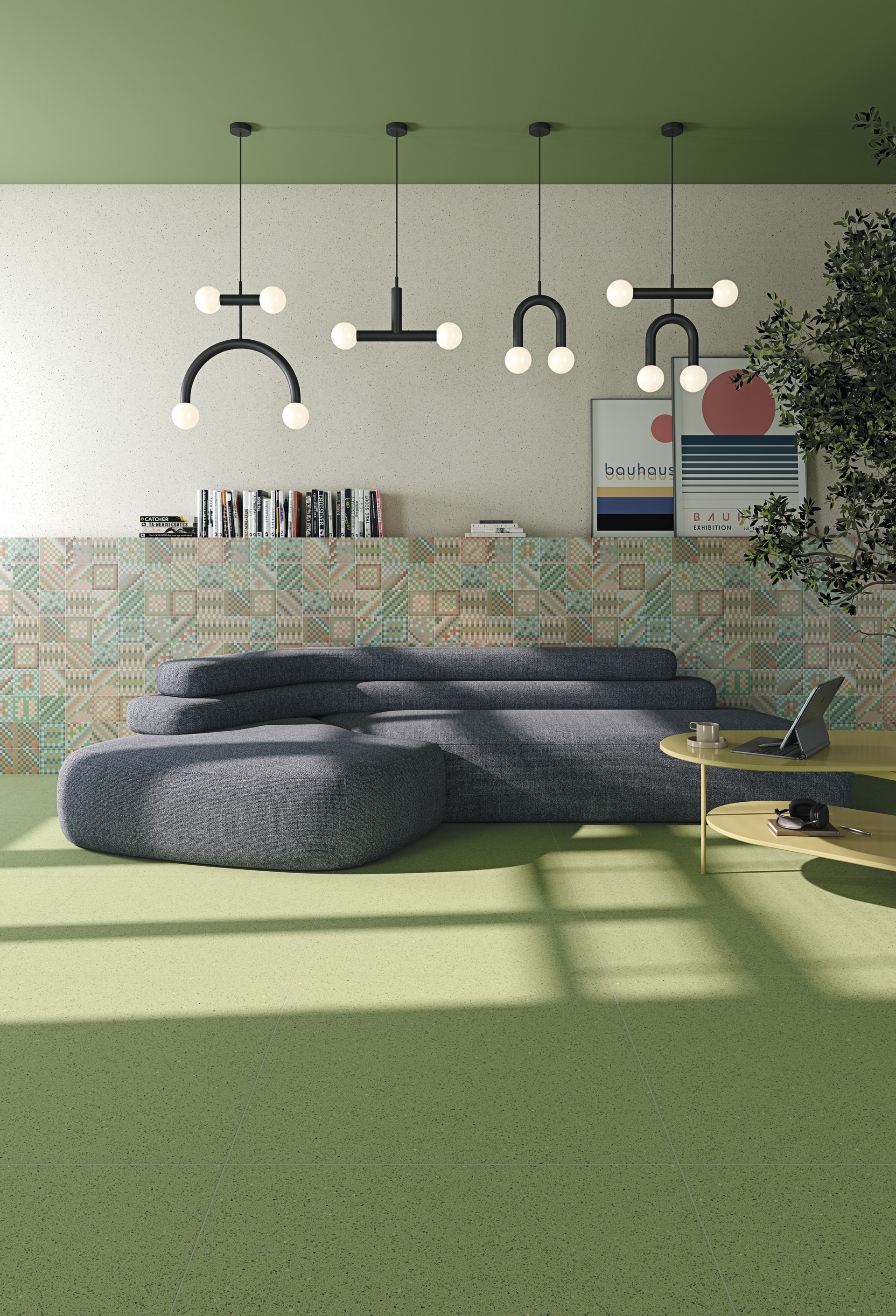 VIVES terrazzo tiles 120X120 porcelain Floor Ceramica - effect Micra tiles
