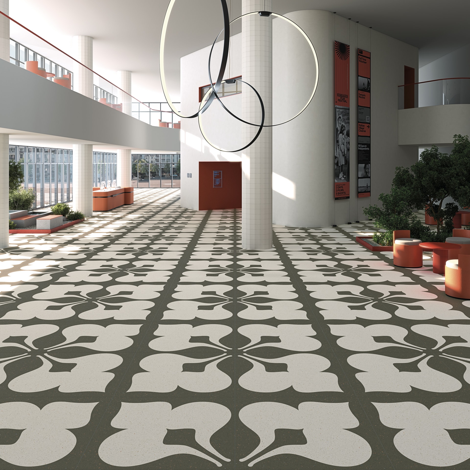 Floor tiles porcelain terrazzo effect Micra tiles - VIVES Ceramica 120X120